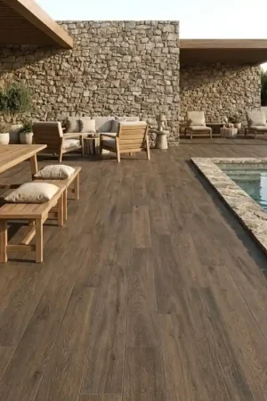 Offre Spéciale Carrelage extérieur imitation bois - BAKU Nogal 20x120